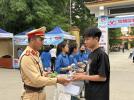 Tổ CSGT địa bàn huyện Nghĩa Đàn đảm bảo an toàn giao thông trong kỳ thi tuyển sinh vào lớp 10 THPT năm 2025